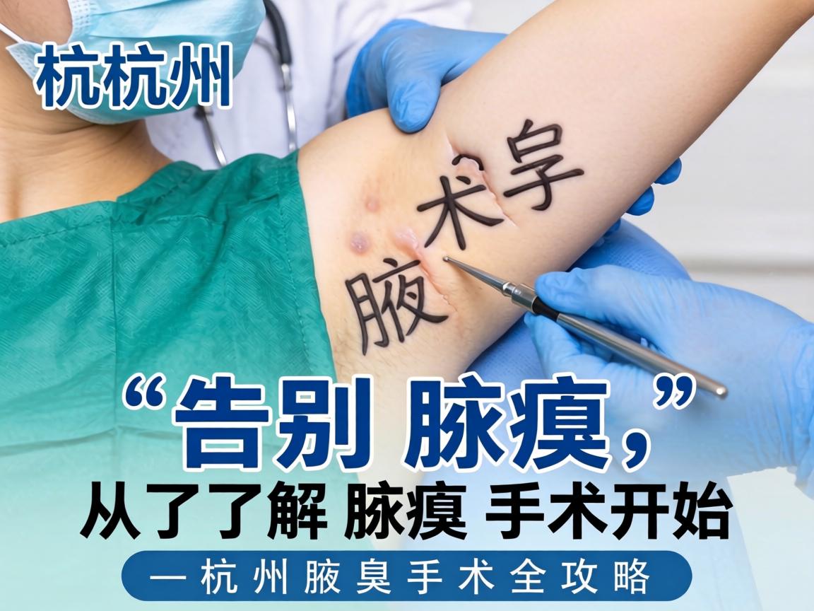 杭州腋臭手术，告别腋臭，从了解腋臭手术开始—杭州腋臭手术全攻略