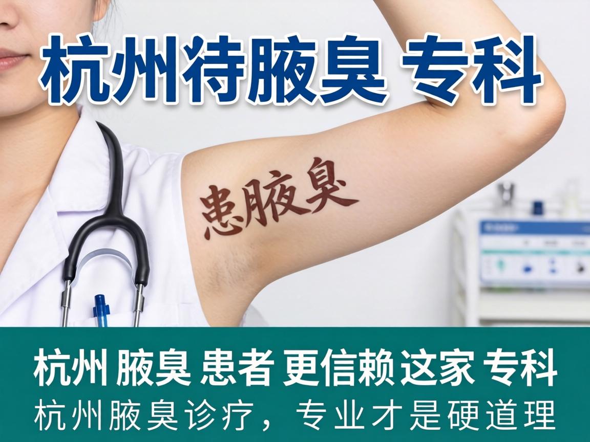 杭州腋臭专科，为什么杭州腋臭患者更信赖这家专科？杭州腋臭诊疗，专业才是硬道理