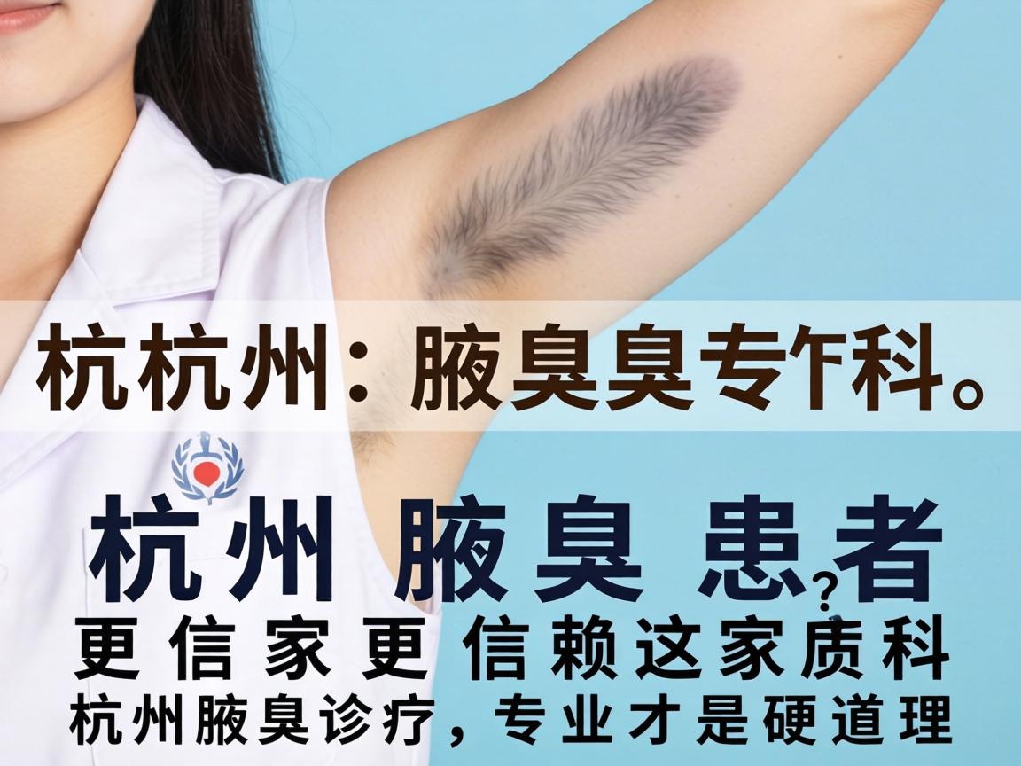 杭州腋臭专科，为什么杭州腋臭患者更信赖这家专科？杭州腋臭诊疗，专业才是硬道理