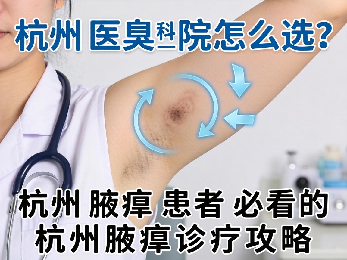 杭州腋臭科医院怎么选？杭州腋臭患者必看的杭州腋臭诊疗攻略