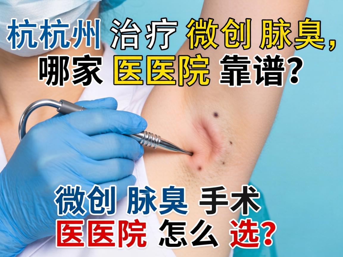 杭州治疗微创腋臭，哪家医院靠谱？微创腋臭手术医院怎么选？