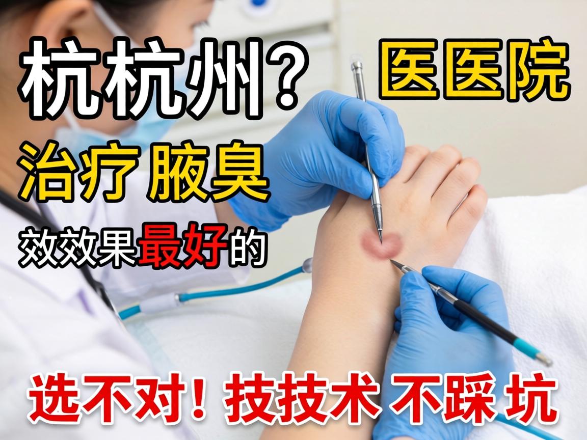 杭州治疗腋臭效果最好的医院，选对技术不踩坑