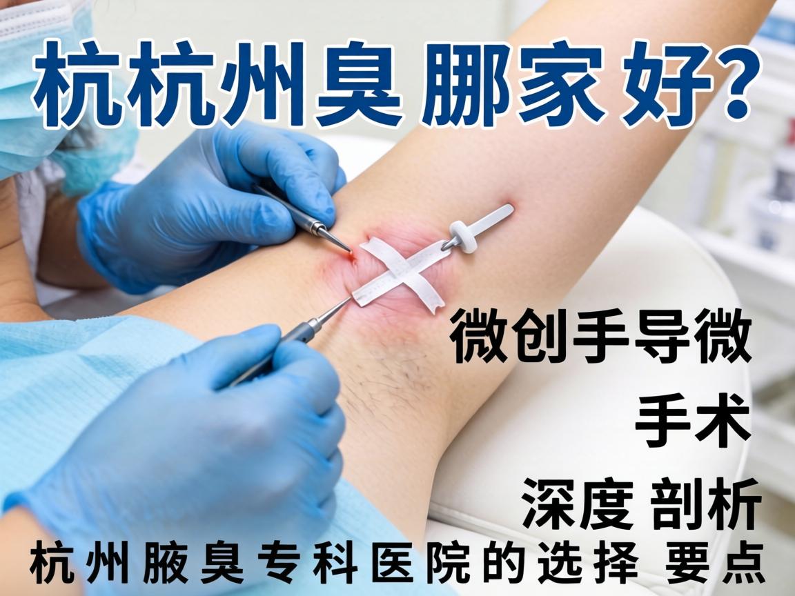 杭州腋臭微创手术哪家好？深度剖析杭州腋臭专科医院的选择要点