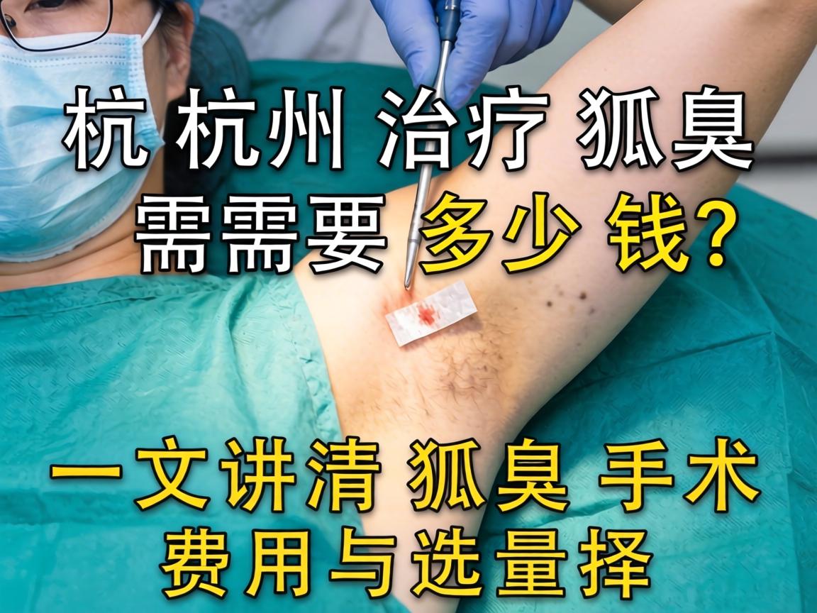 杭州治疗狐臭手术需要多少钱？一文讲清狐臭手术费用与选择