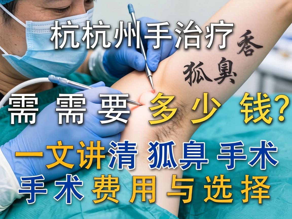 杭州治疗狐臭手术需要多少钱？一文讲清狐臭手术费用与选择