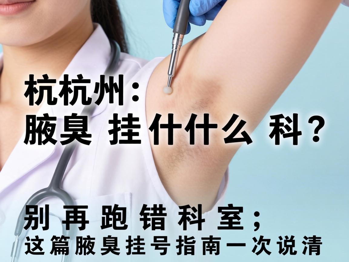 杭州腋臭挂什么科？别再跑错科室，这篇腋臭挂号指南一次说清