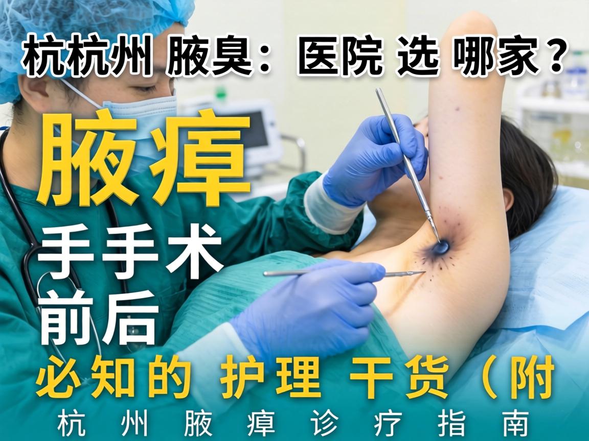 杭州腋臭医院选哪家？腋臭手术前后必知的护理干货（附杭州腋臭诊疗指南）