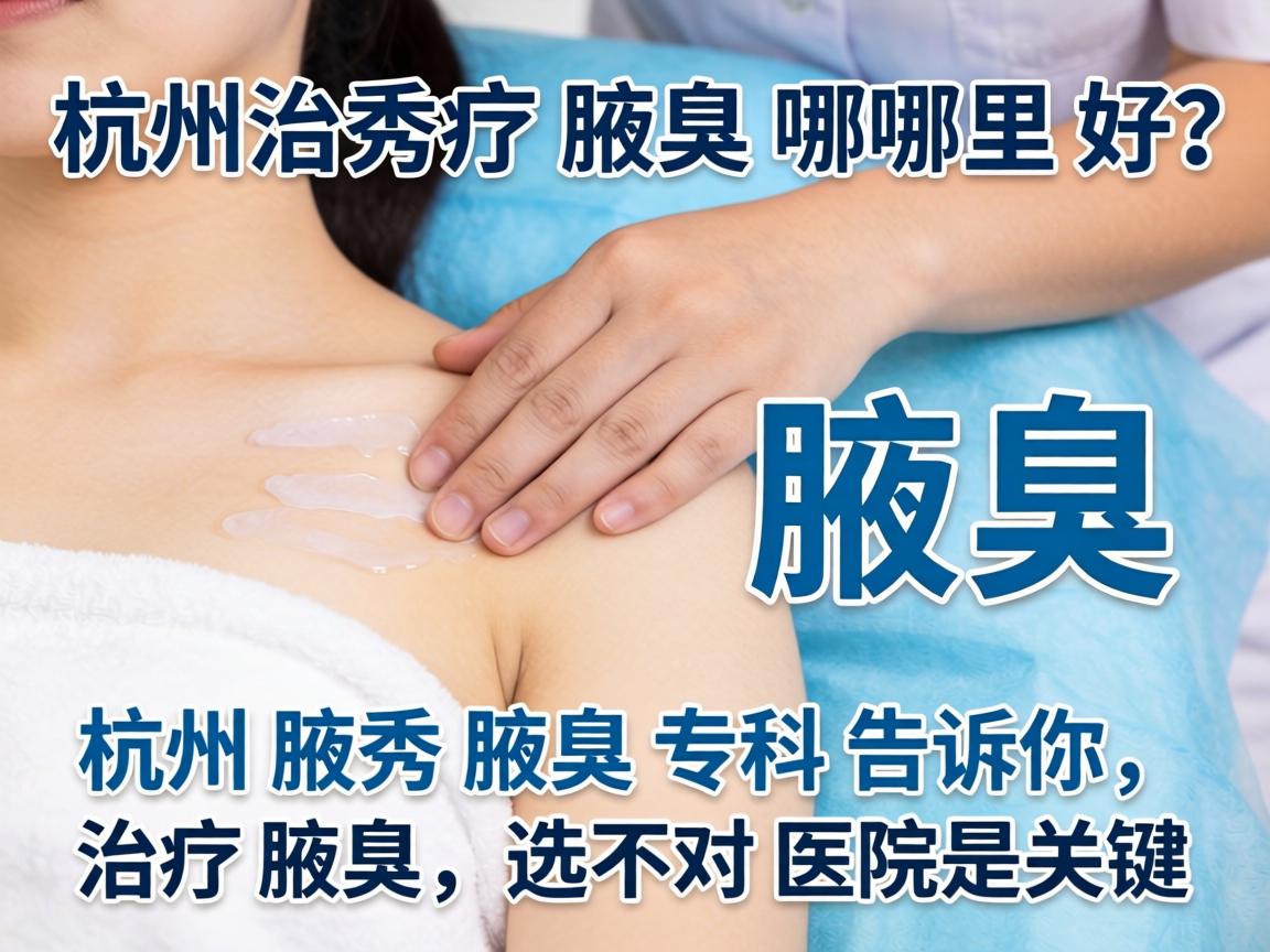 杭州治疗腋臭哪里好？杭州腋秀腋臭专科告诉你，治疗腋臭，选对医院是关键