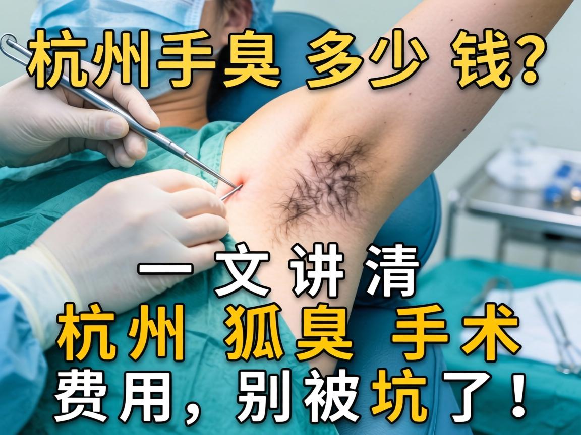 杭州狐臭手术多少钱？一文讲清杭州狐臭手术费用，别被坑了！