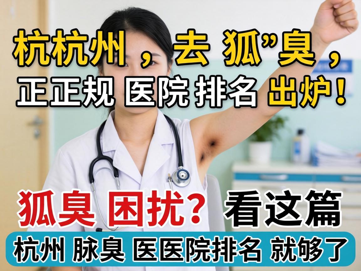 杭州去狐臭,正规医院排名出炉!狐臭困扰?看这篇杭州腋臭医院排名就够了 杭州去狐臭,正规医院排名出炉!狐臭困扰?看这篇杭州腋臭医院排名就够了