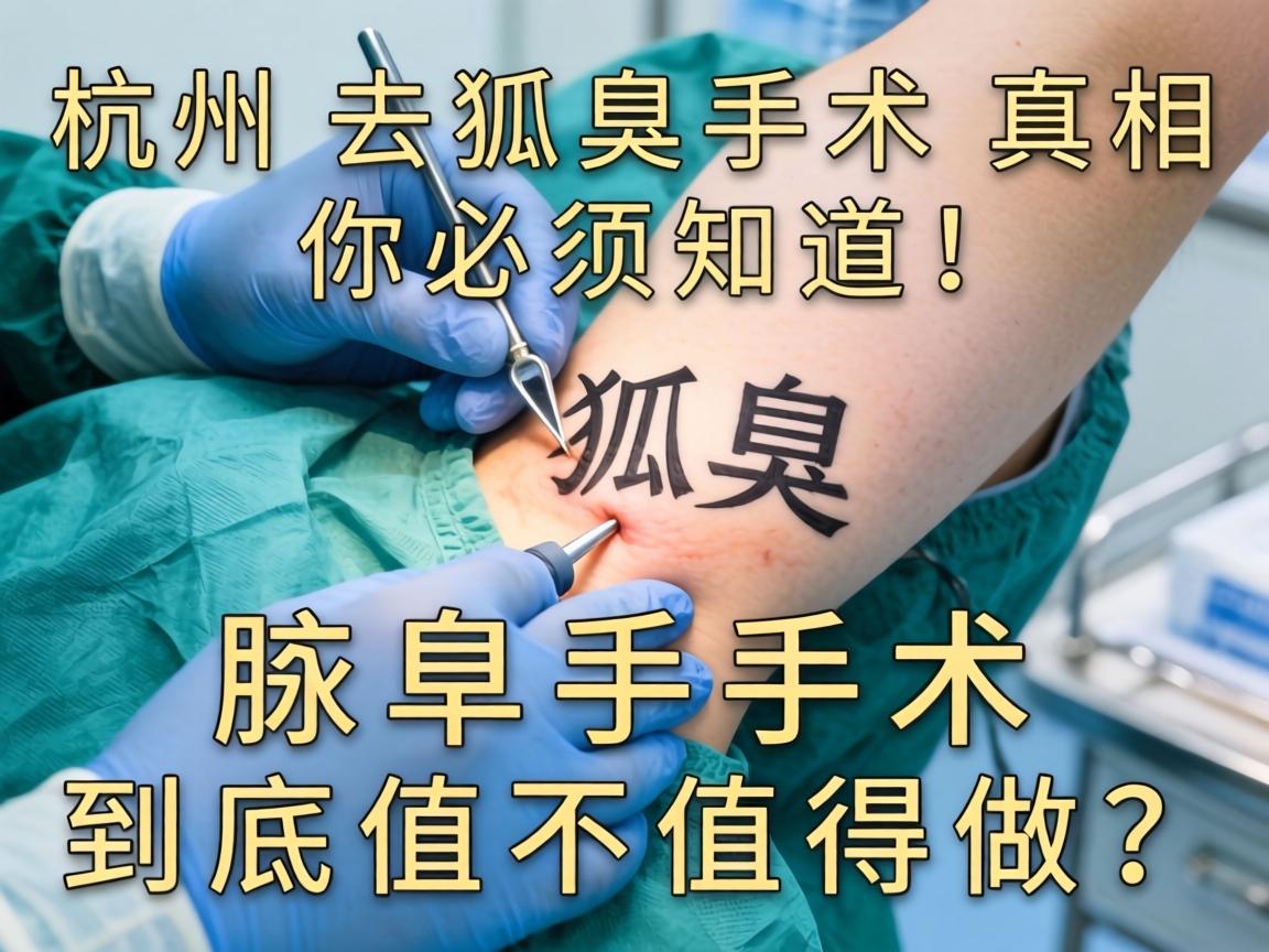 杭州腋臭手术，这些去狐臭手术真相你必须知道！腋臭手术到底值不值得做？
