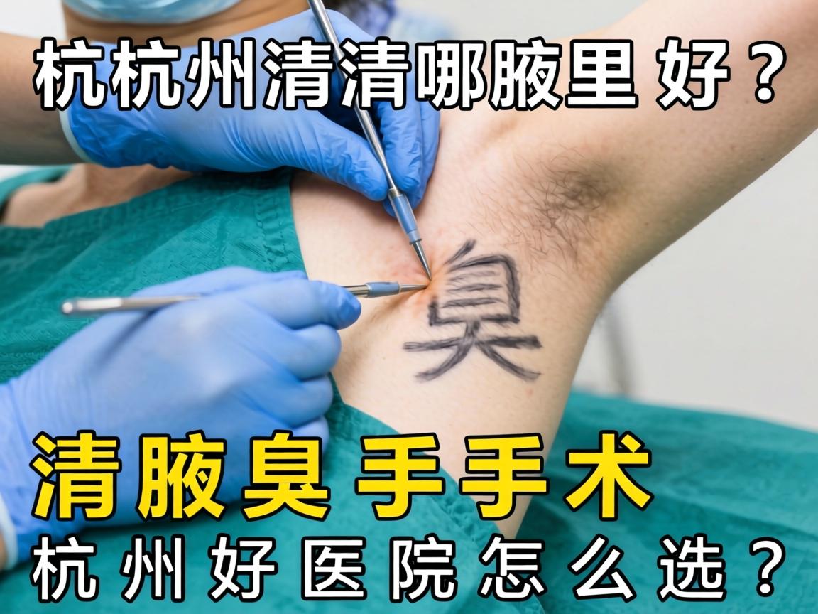 杭州清腋臭手术哪里好？清腋臭手术杭州好医院怎么选？