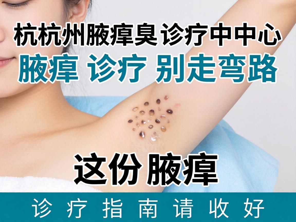 杭州腋臭诊疗中心，腋臭诊疗别走弯路，这份腋臭诊疗指南请收好