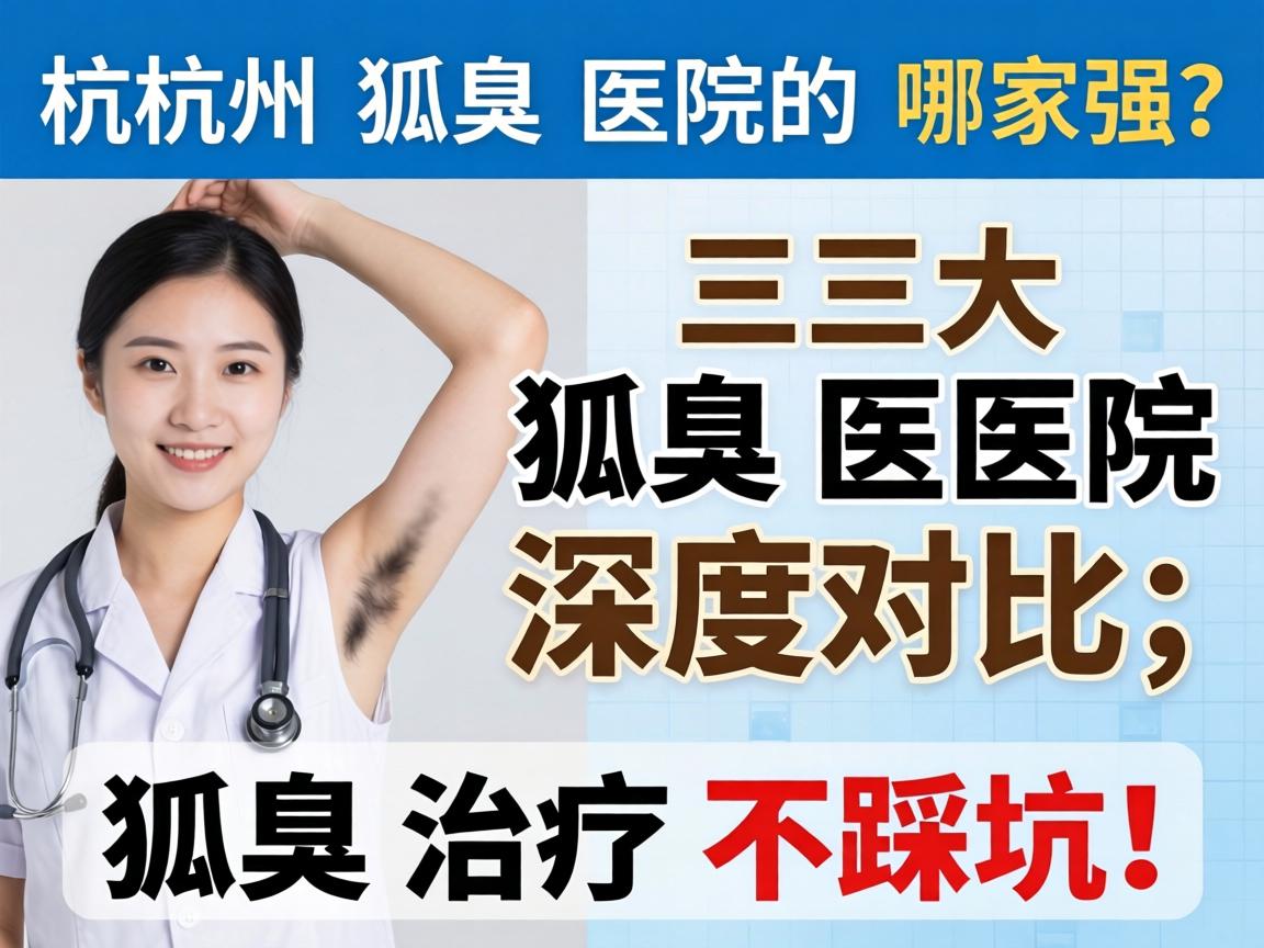 杭州狐臭医院哪家强？三大狐臭医院深度对比，狐臭治疗不踩坑！