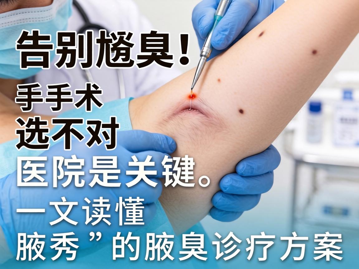 告别尴尬！腋臭手术选对医院是关键，一文读懂腋秀的腋臭诊疗方案