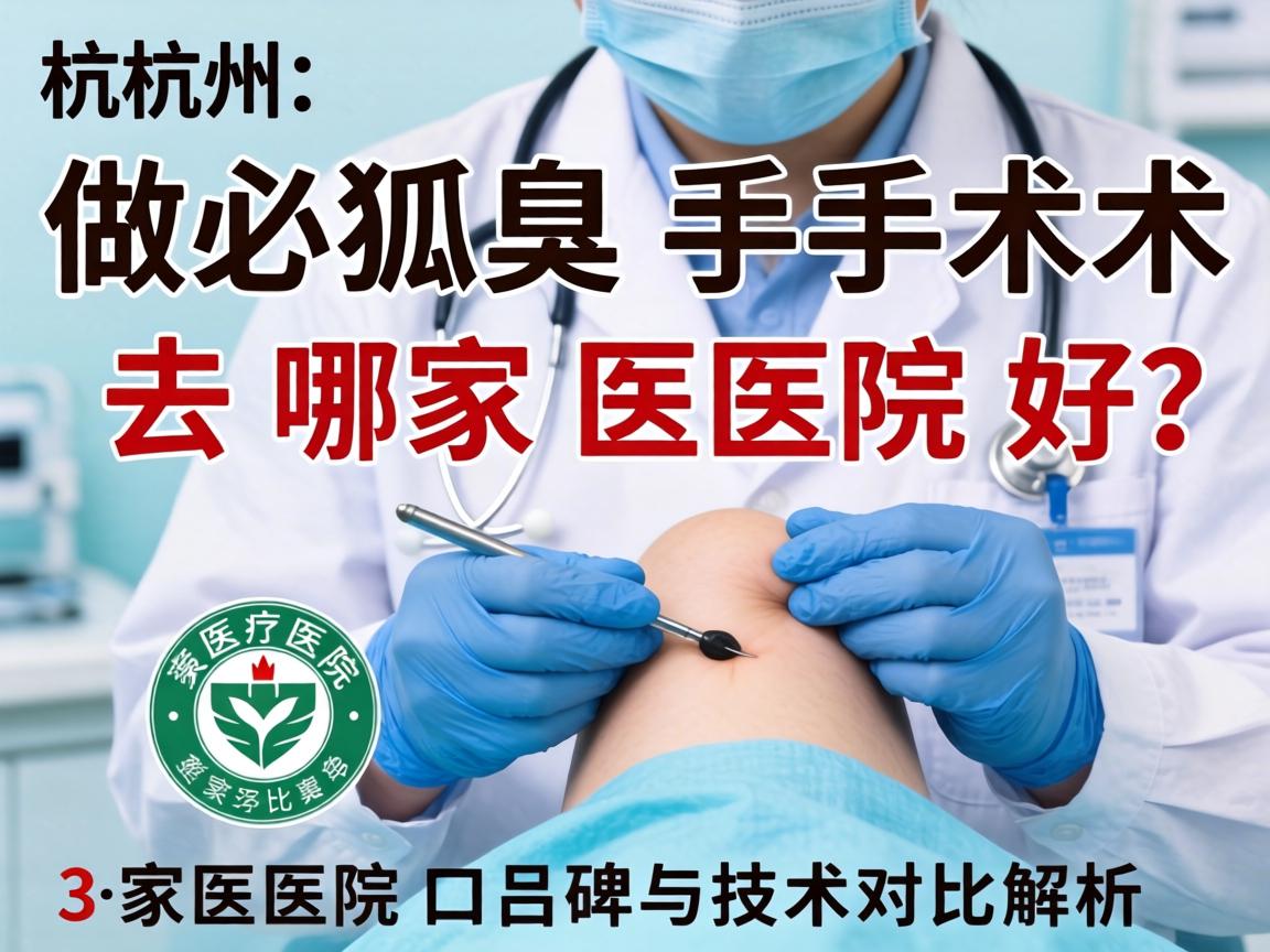 杭州做狐臭手术去哪家医院好？这3家医院口碑与技术对比解析