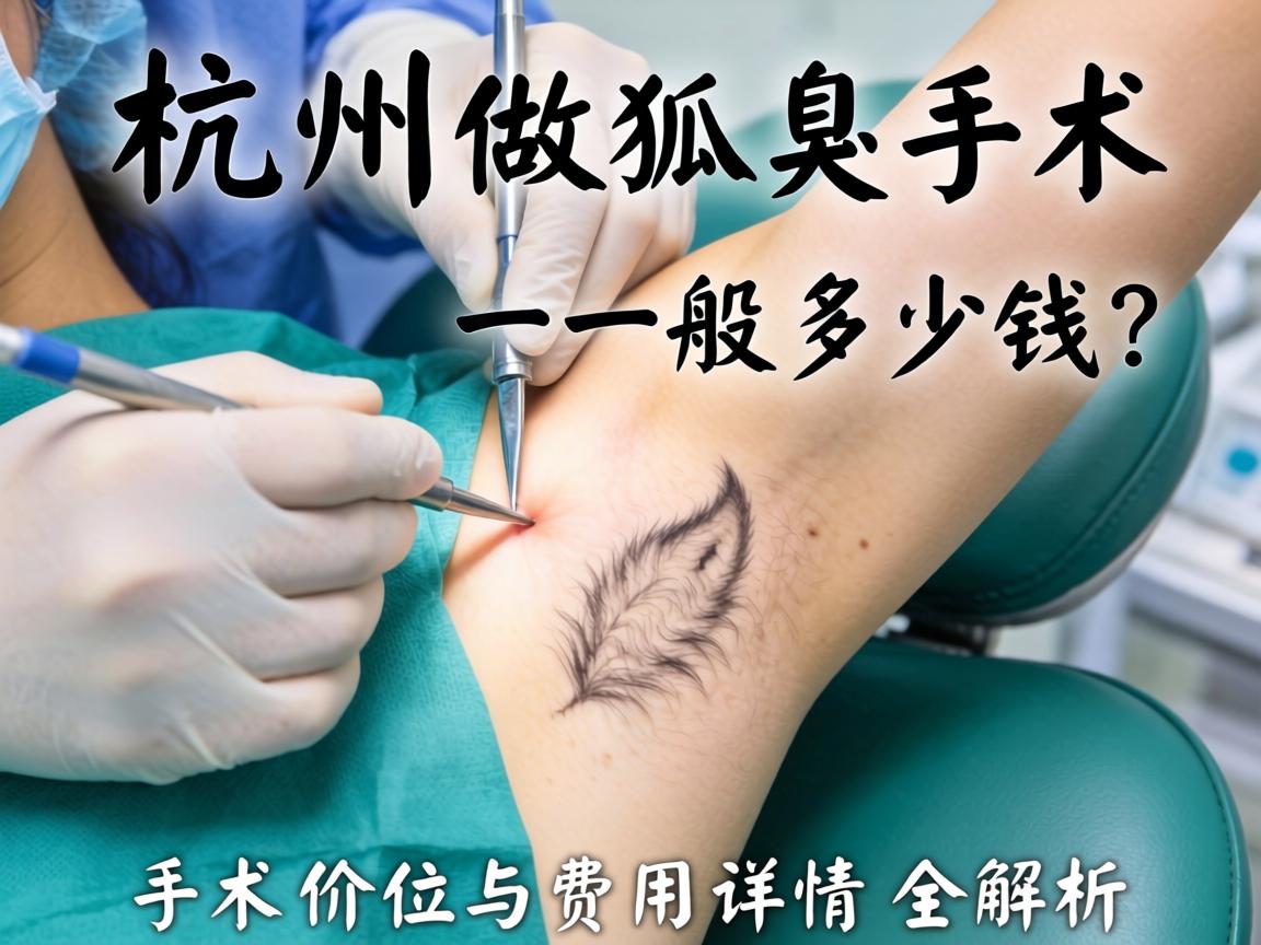 杭州做狐臭手术一般多少钱？手术价位与费用详情全解析