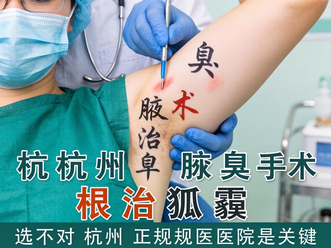 杭州腋臭手术,根治狐臭,选对杭州正规医院是关键 杭州腋臭手术,根治狐臭,选对杭州正规医院是关键