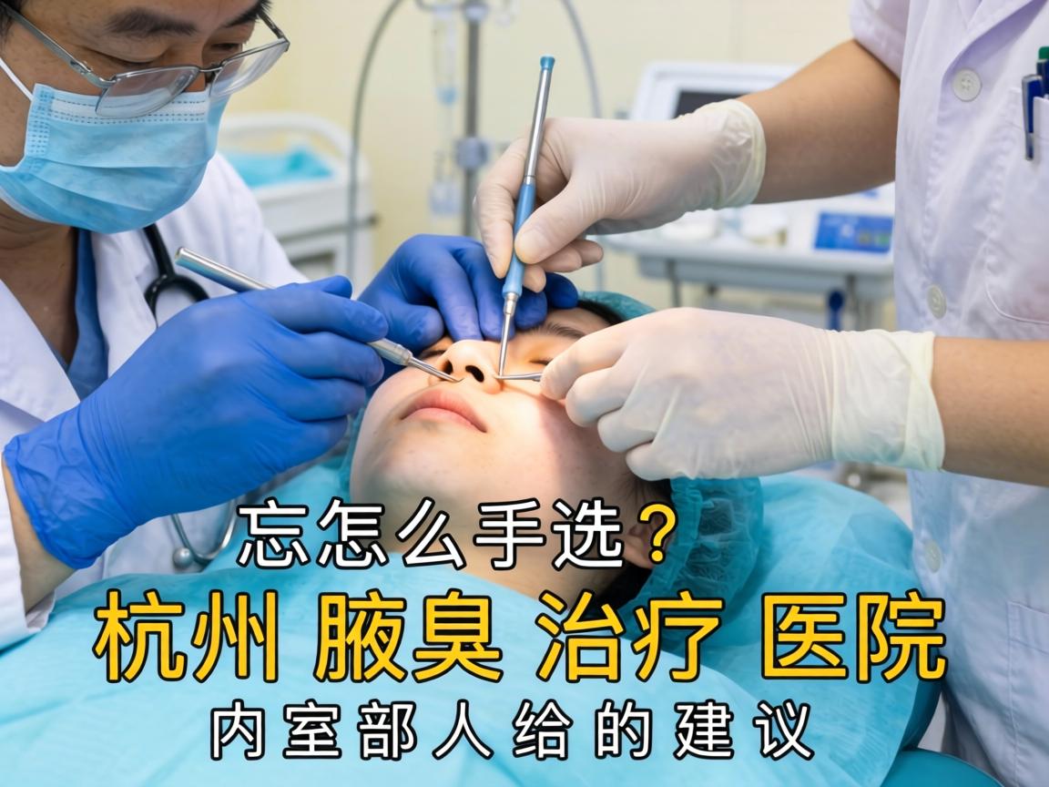 杭州腋臭手术医院怎么选？杭州腋臭治疗医院内部人给的建议