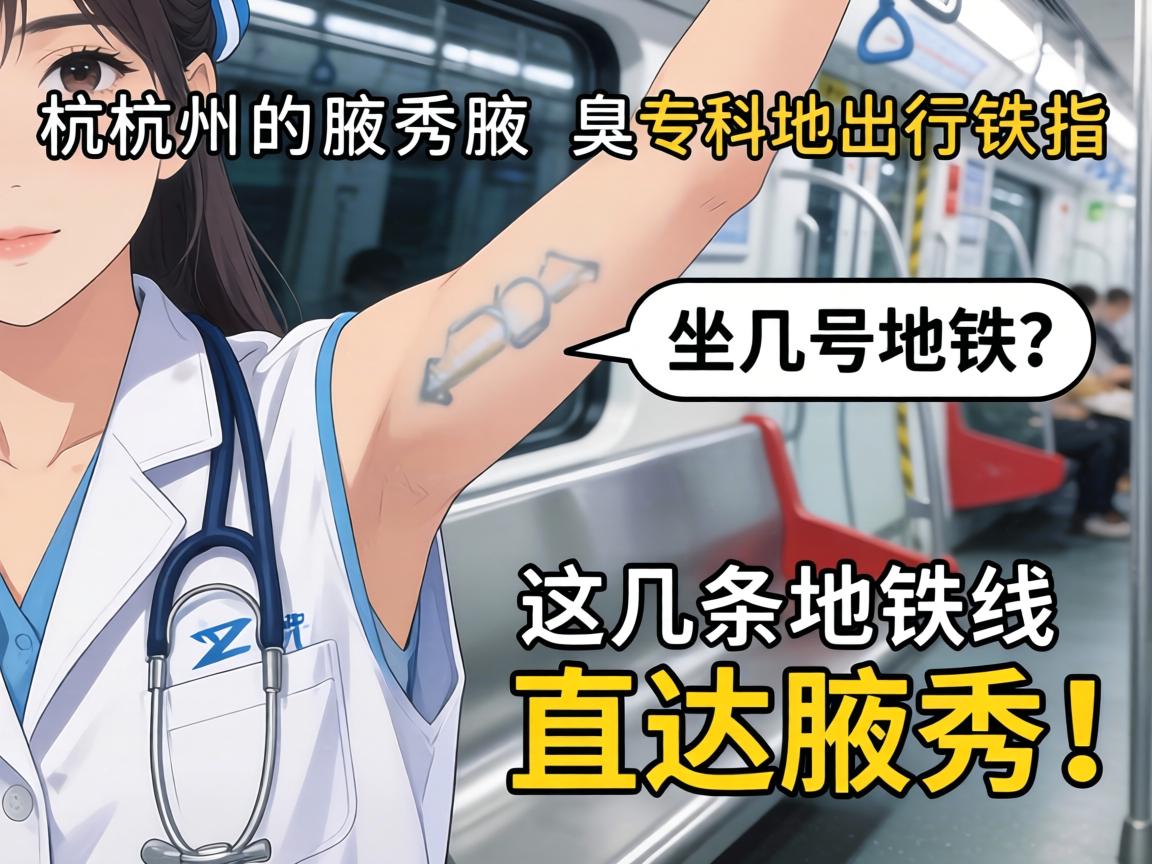 杭州腋秀腋臭专科地铁出行指南，坐几号地铁？这几条地铁线直达腋秀！
