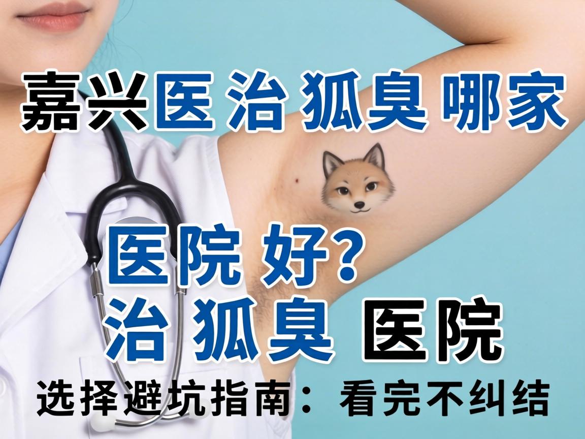 嘉兴治狐臭哪家医院好？治狐臭医院选择避坑指南，看完不纠结