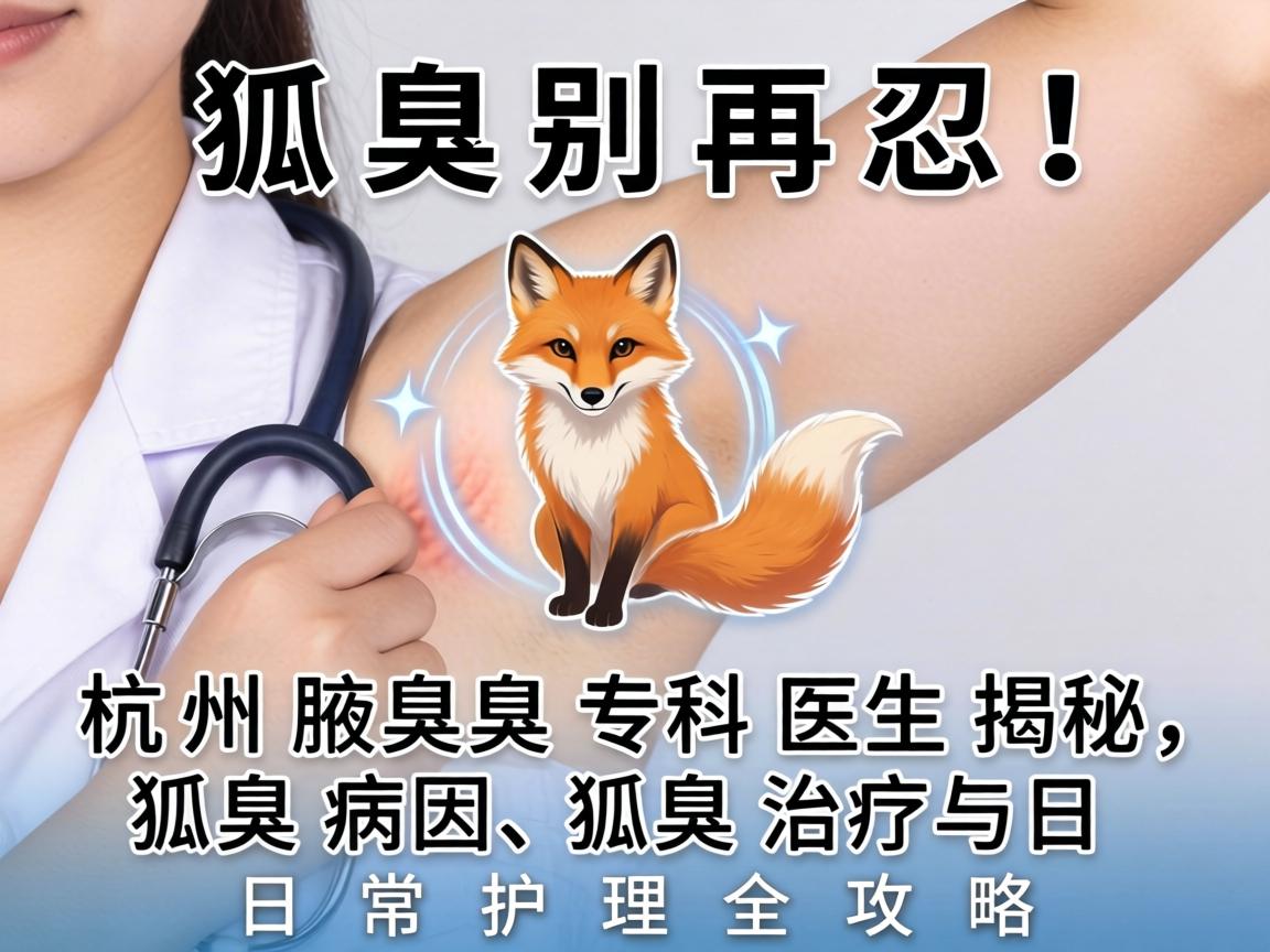 狐臭别再忍！杭州腋臭专科医生揭秘，狐臭病因、狐臭治疗与日常护理全攻略
