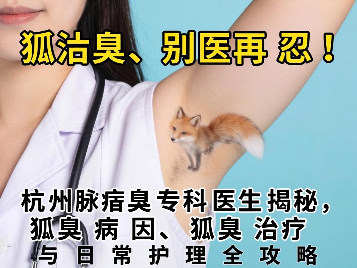 狐臭别再忍！杭州腋臭专科医生揭秘，狐臭病因、狐臭治疗与日常护理全攻略