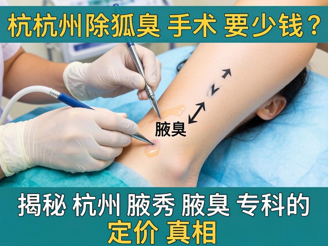 杭州除狐臭手术要多少钱？揭秘杭州腋秀腋臭专科的定价真相