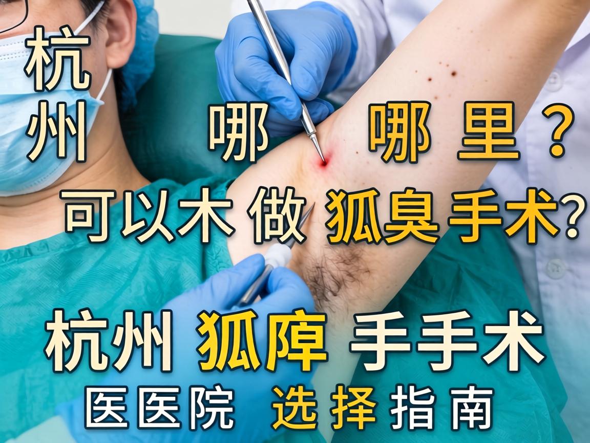 杭州哪里可以做狐臭手术？杭州狐臭手术医院选择指南