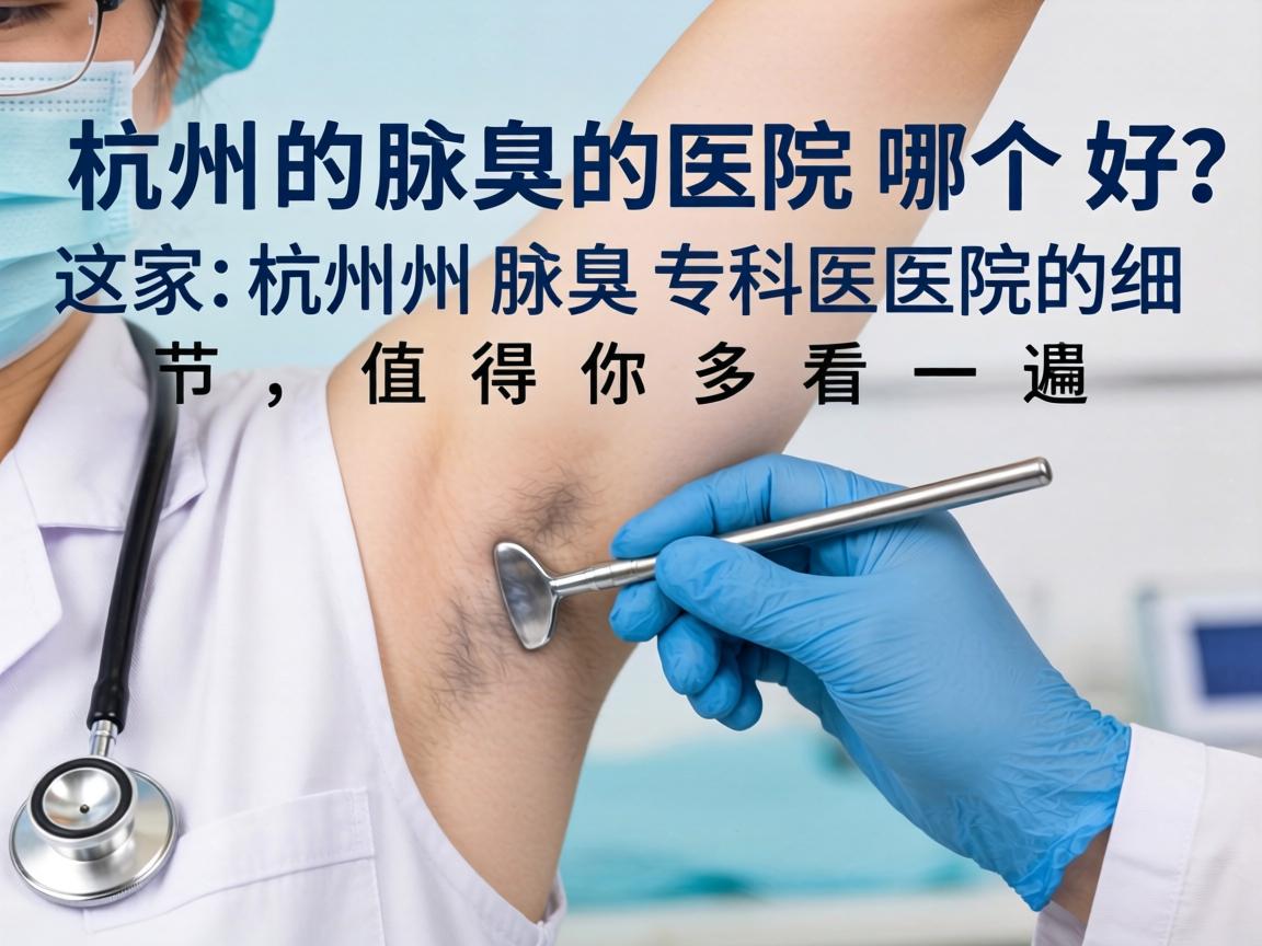 杭州腋臭医院哪个好？这家杭州腋臭专科医院的细节，值得你多看一遍