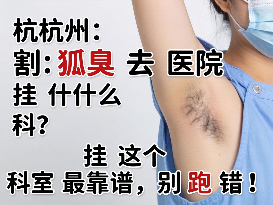 杭州割狐臭去医院挂什么科？挂这个科室最靠谱，别跑错！