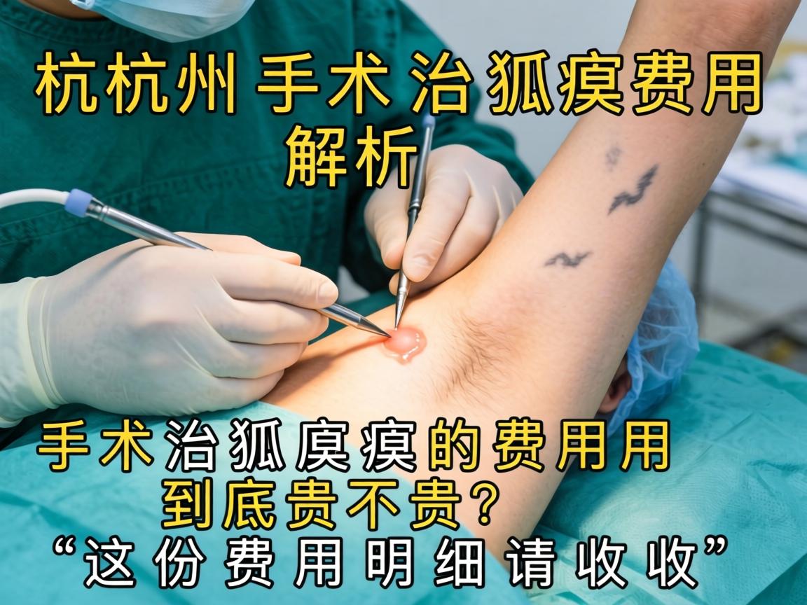 杭州手术治狐臭费用解析，手术治狐臭的费用到底贵不贵？这份费用明细请收好