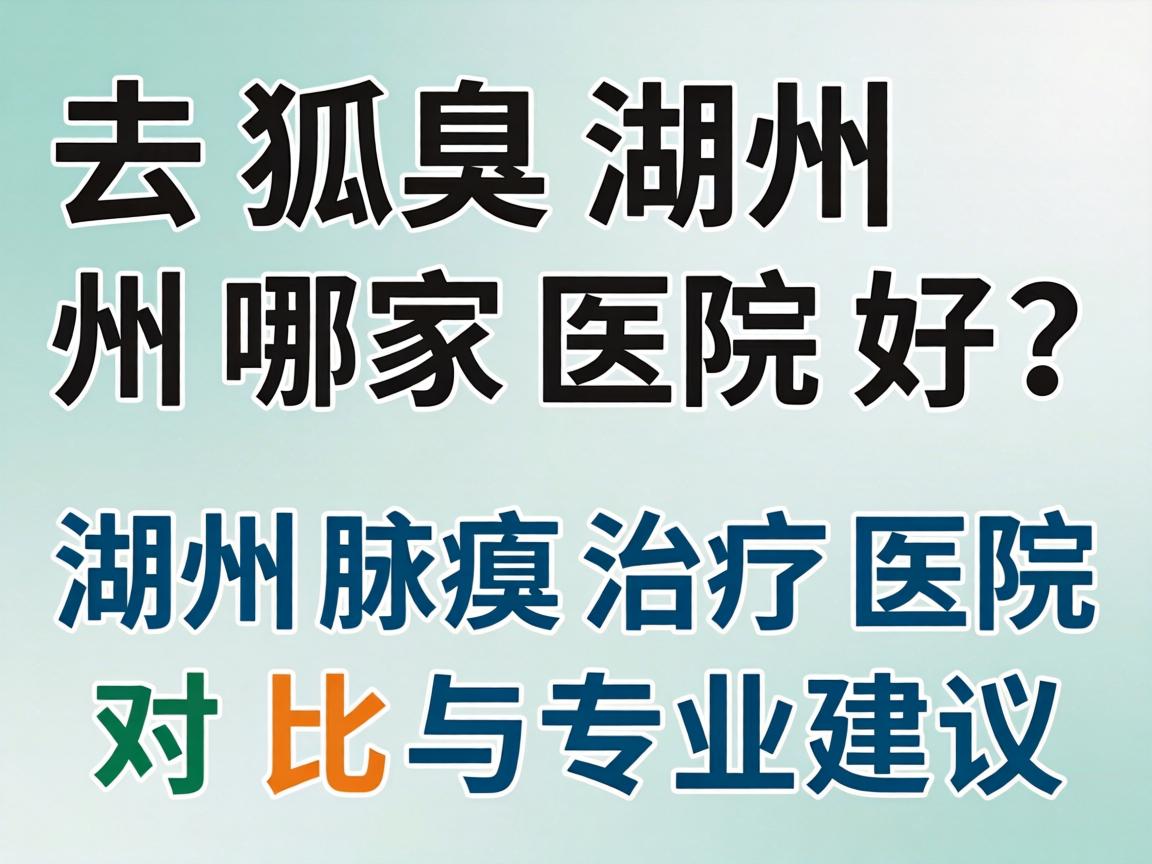 去狐臭湖州哪家医院好？湖州腋臭治疗医院对比与专业建议