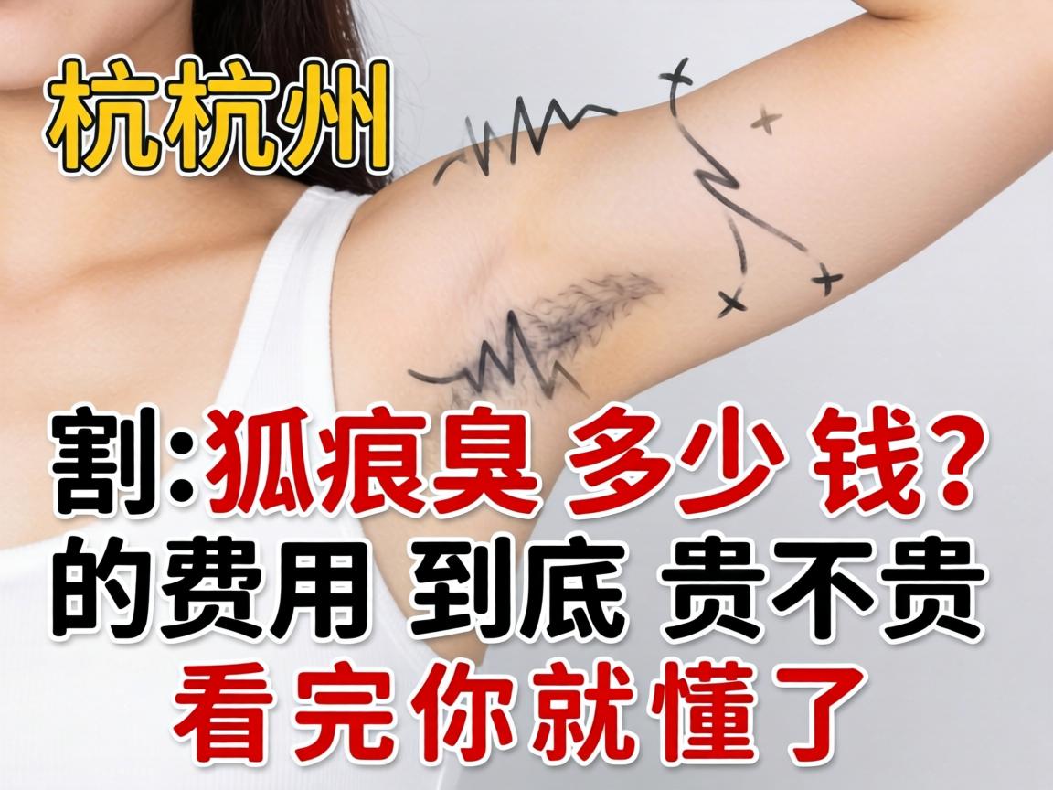 杭州割狐臭多少钱？割狐臭的费用到底贵不贵？看完你就懂了