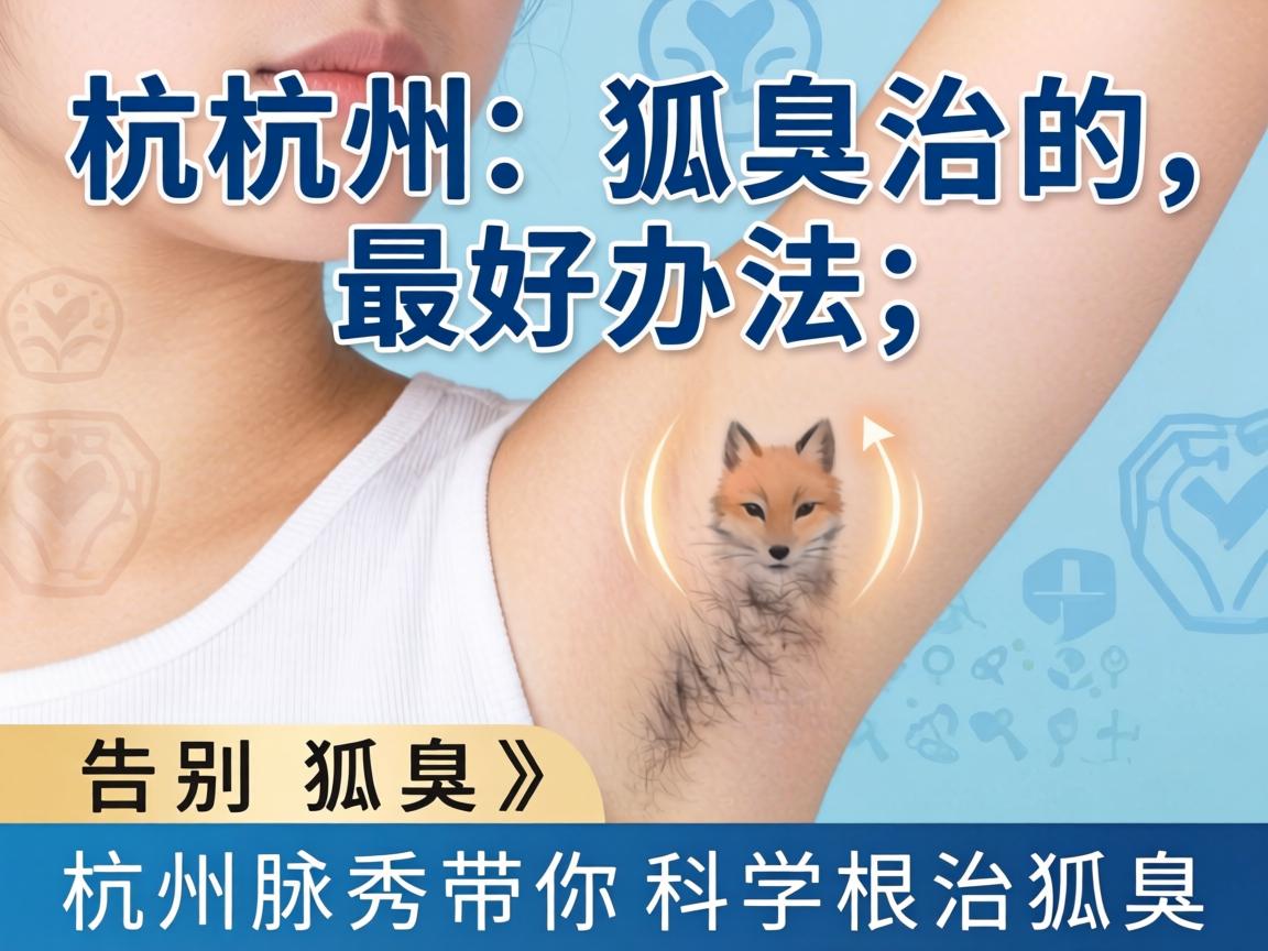 杭州狐臭治的最好办法，告别狐臭，杭州腋秀带你科学根治狐臭