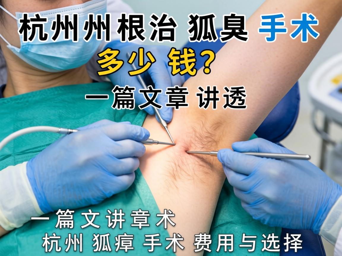 杭州根治狐臭手术多少钱？一篇文章讲透杭州狐臭手术费用与选择