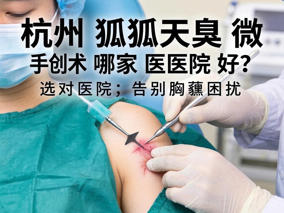 杭州狐臭微创手术哪家医院好？选对医院，告别腋臭困扰