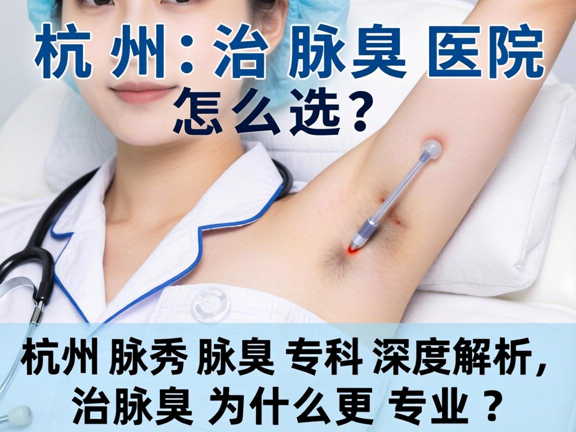 杭州治腋臭医院怎么选？杭州腋秀腋臭专科深度解析，治腋臭为什么更专业？