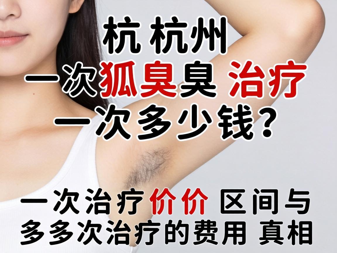 杭州狐臭治疗一次多少钱？一次治疗价格区间与多次治疗的费用真相