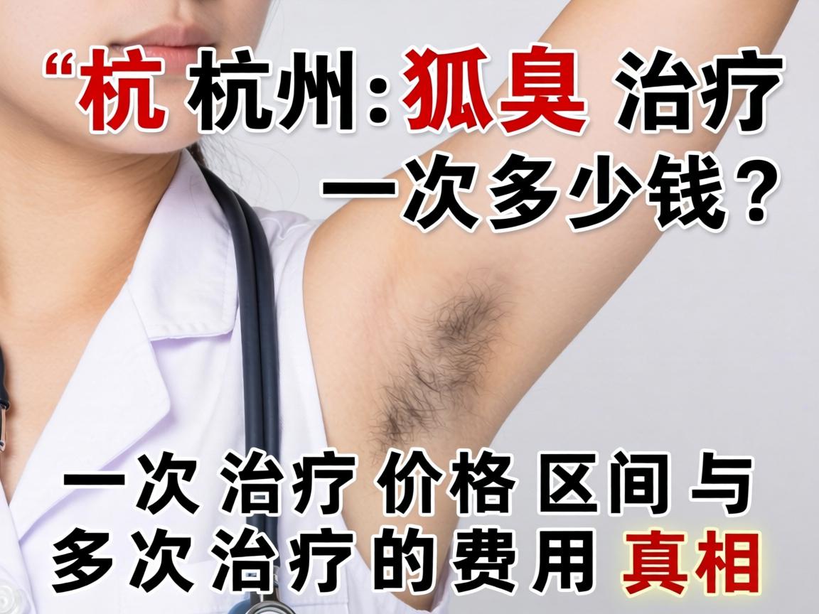 杭州狐臭治疗一次多少钱？一次治疗价格区间与多次治疗的费用真相