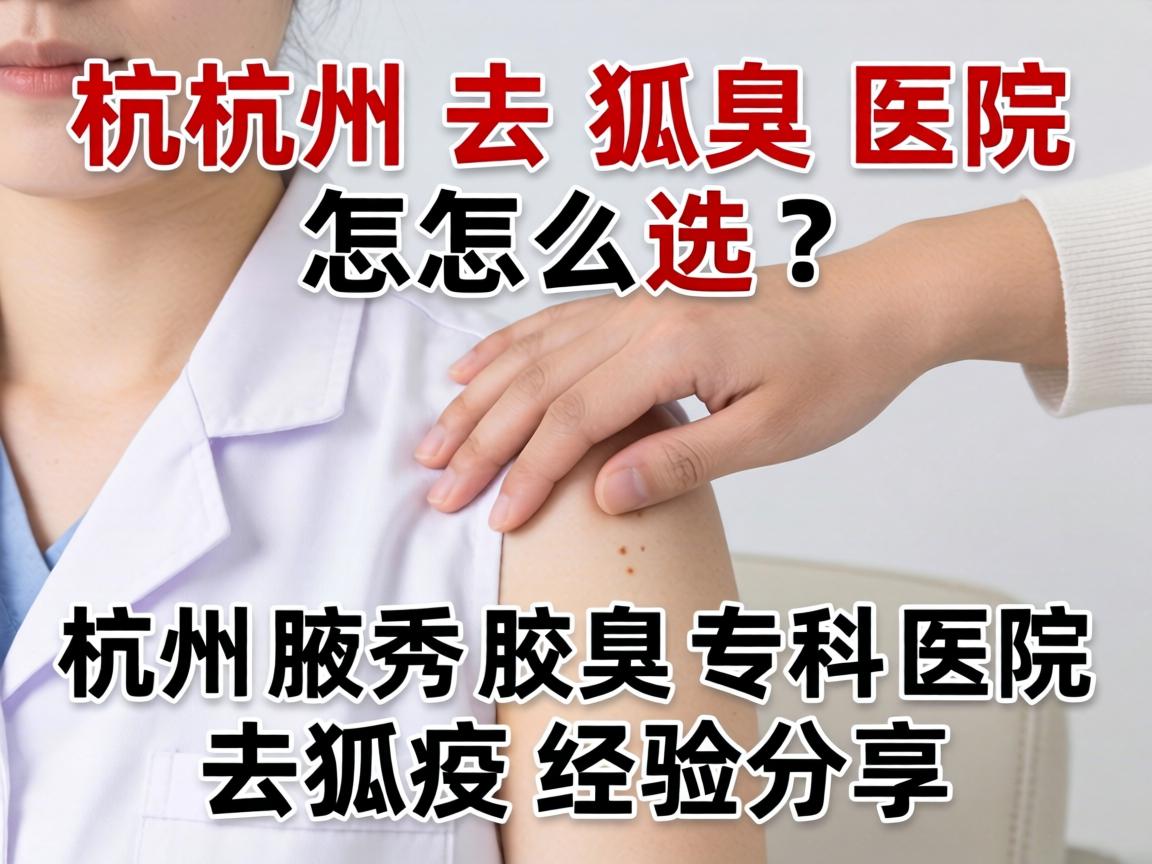 杭州去狐臭医院怎么选？杭州腋秀腋臭专科医院去狐臭经验分享