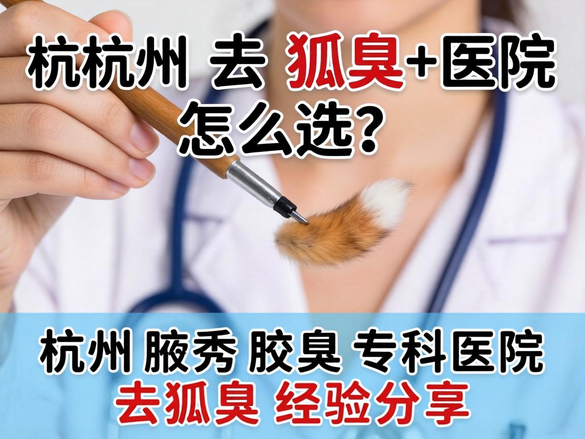 杭州去狐臭医院怎么选？杭州腋秀腋臭专科医院去狐臭经验分享