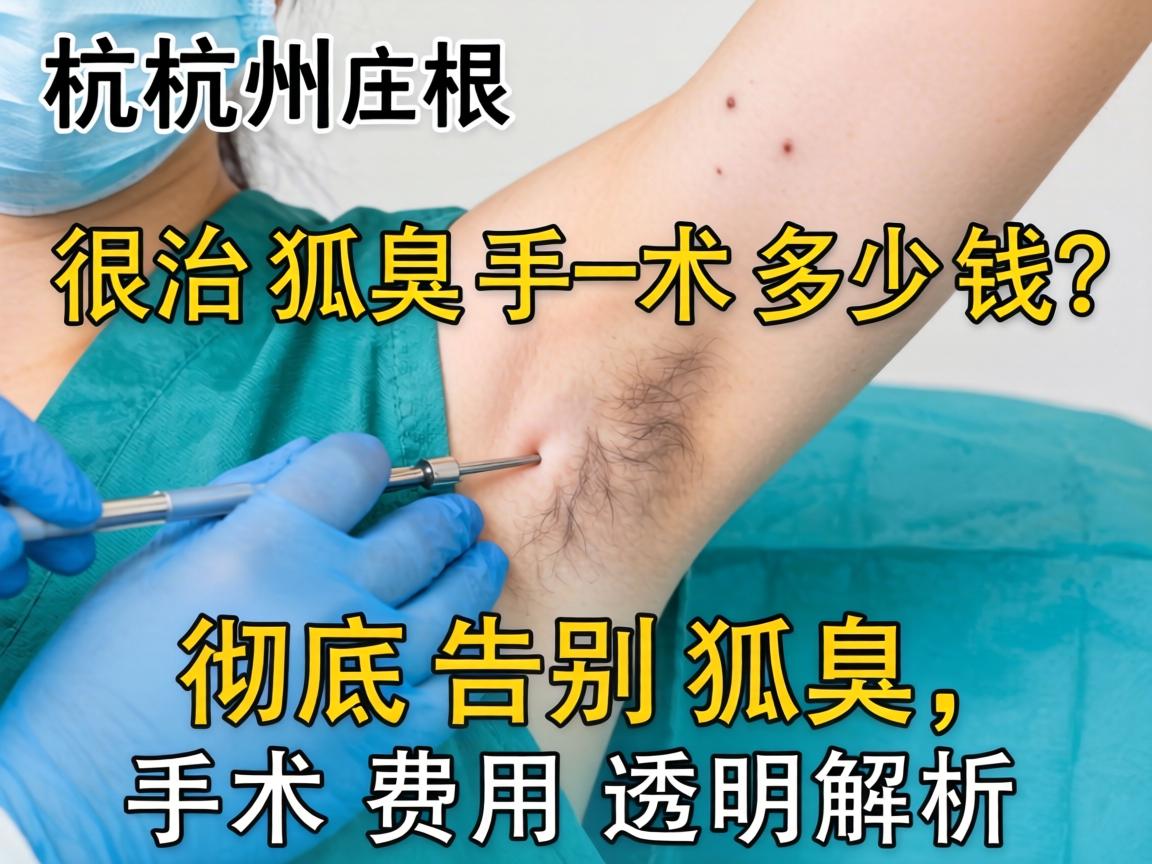 杭州根治狐臭手术多少钱？彻底告别狐臭，手术费用透明解析
