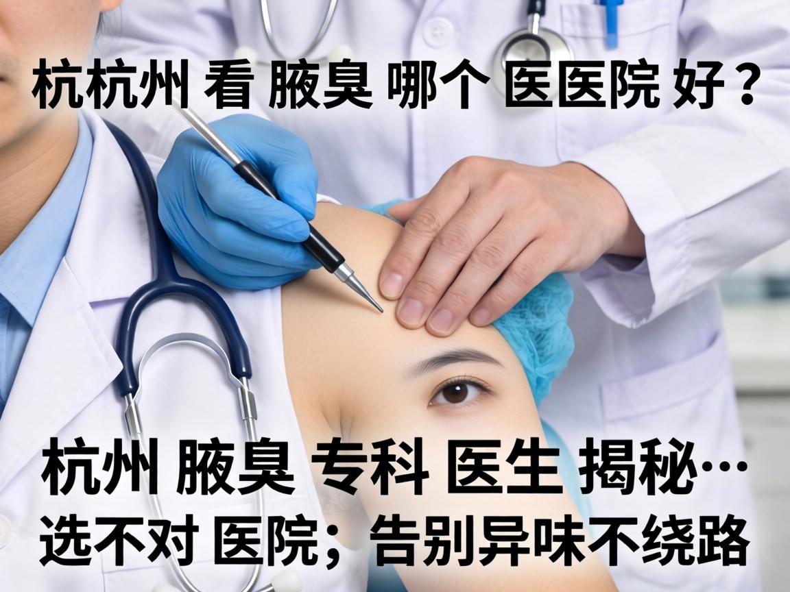 杭州看腋臭哪个医院好？杭州腋臭专科医生揭秘，选对医院，告别异味不绕路