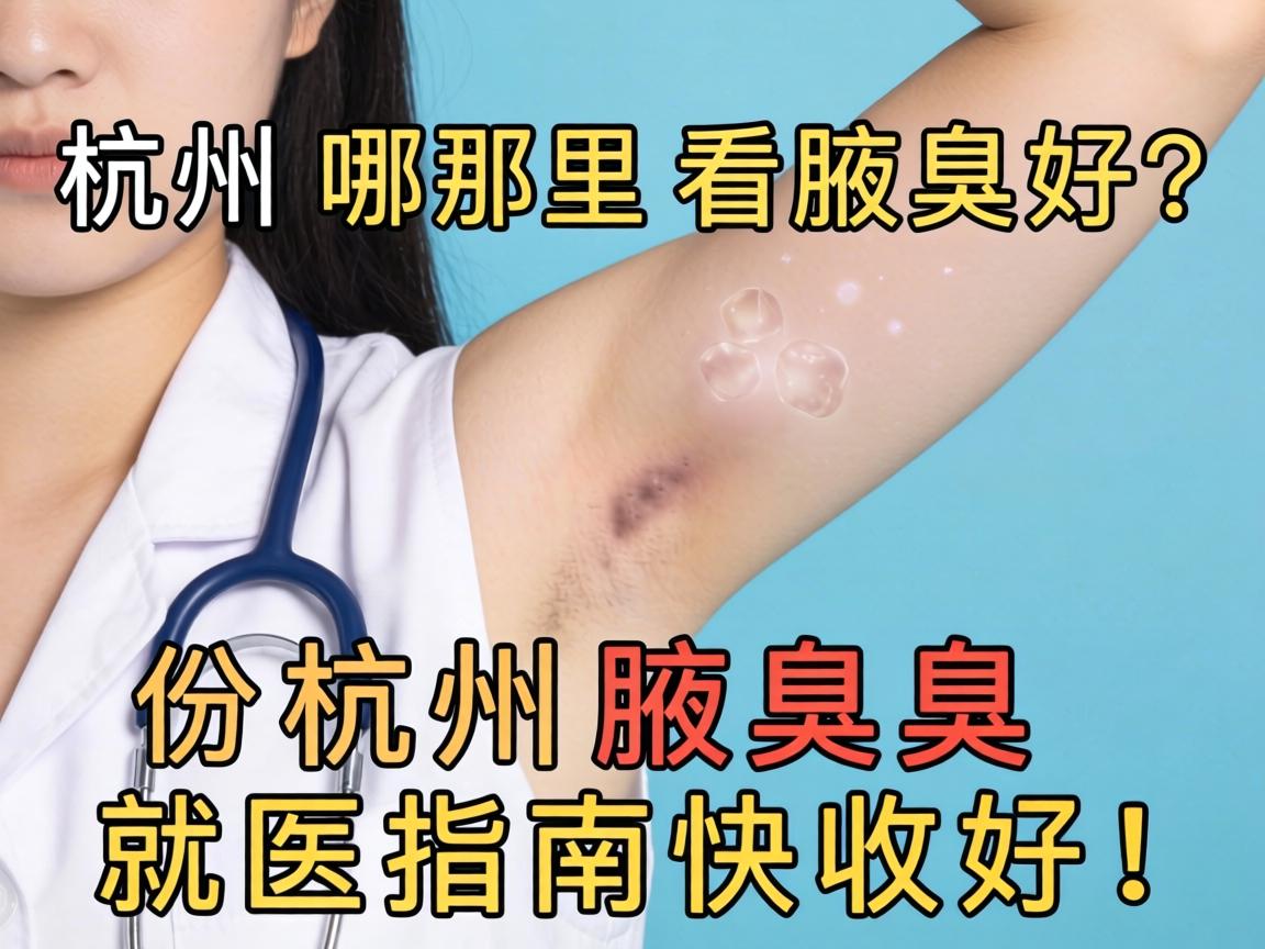 杭州哪里看腋臭好？这份杭州腋臭就医指南快收好！