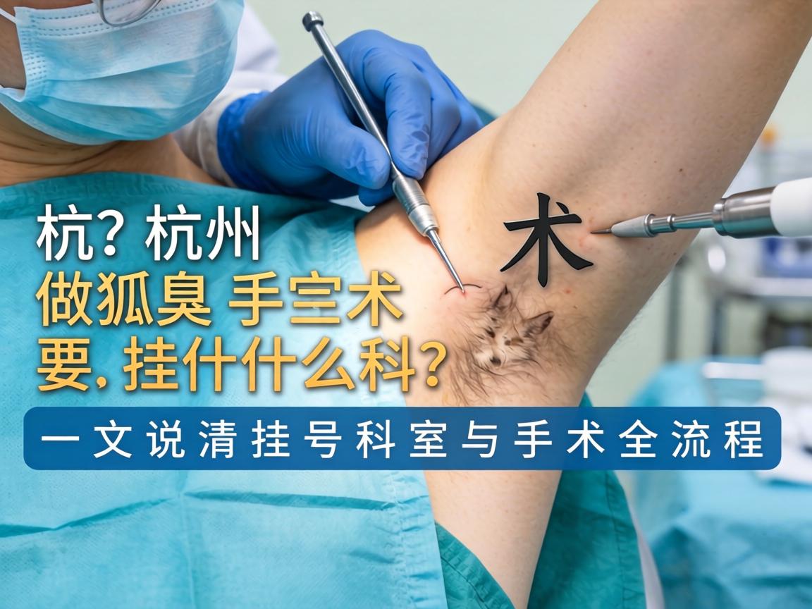 杭州做狐臭手术要挂什么科？一文说清挂号科室与手术全流程
