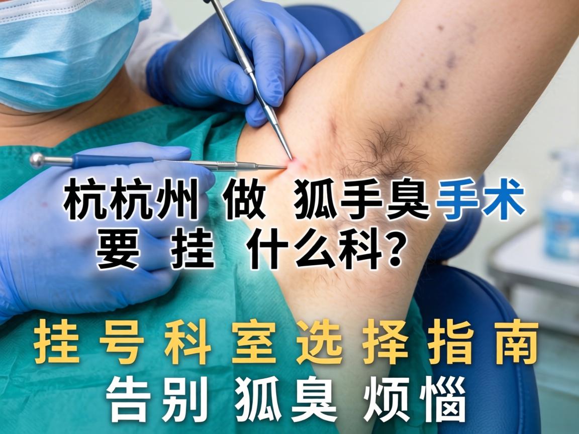 杭州做狐臭手术要挂什么科？挂号科室选择指南，告别狐臭烦恼