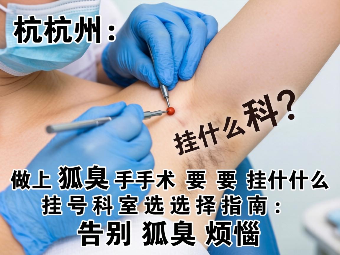 杭州做狐臭手术要挂什么科？挂号科室选择指南，告别狐臭烦恼