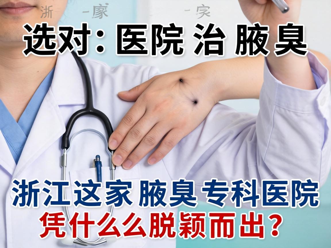 选对医院治腋臭，浙江这家腋臭专科医院凭什么脱颖而出？