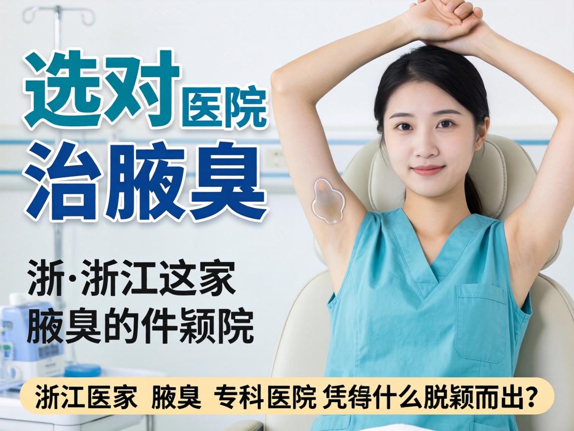 选对医院治腋臭，浙江这家腋臭专科医院凭什么脱颖而出？